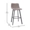 Flash Furniture 30" Gray LeatherSoft Barstools, 2PK CH-212069-30-GY-GG - alternate 7